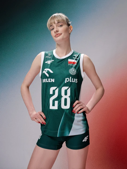 Zdjęcie produktu 4F Koszulka meczowa replika z możliwością personalizacji damska 4F x Polska Siatkówka - zielona XXL