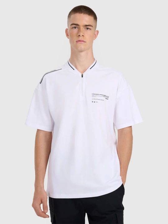 Zdjęcie produktu 4F Koszulka polo oversize męska - biała M