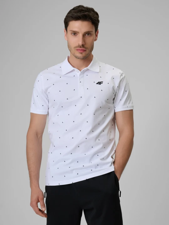 Zdjęcie produktu 4F Koszulka polo regular męska - biała M