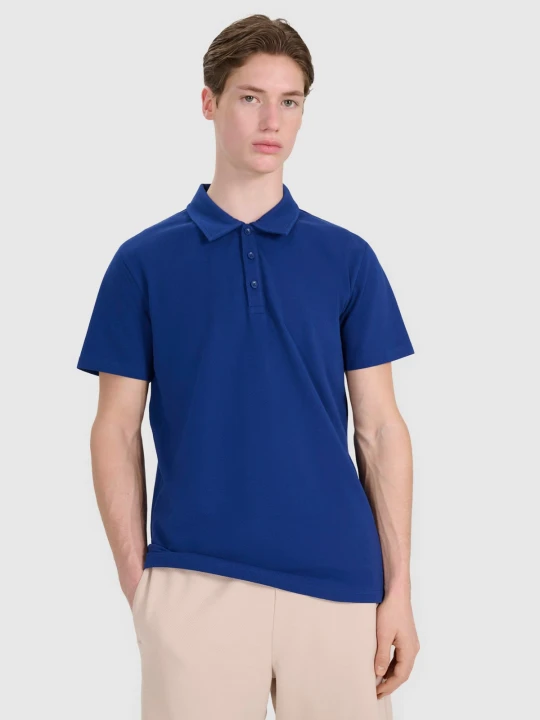 Zdjęcie produktu 4F Koszulka polo regular męska - granatowa S