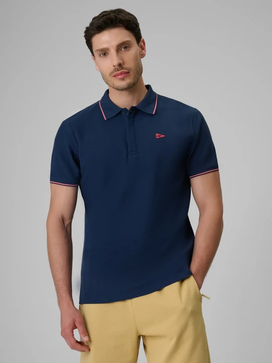 Zdjęcie produktu 4F Koszulka polo regular męska - granatowa S
