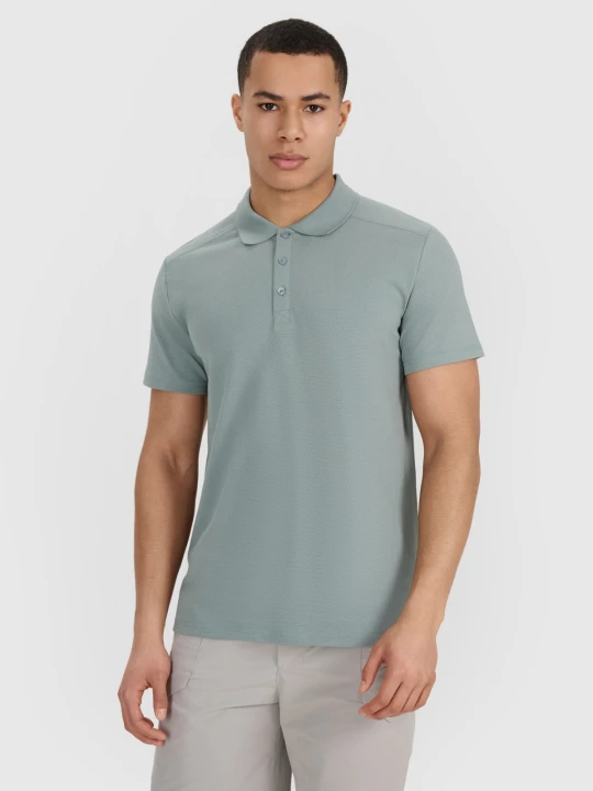 Zdjęcie produktu 4F Koszulka polo regular męska - khaki S zielony