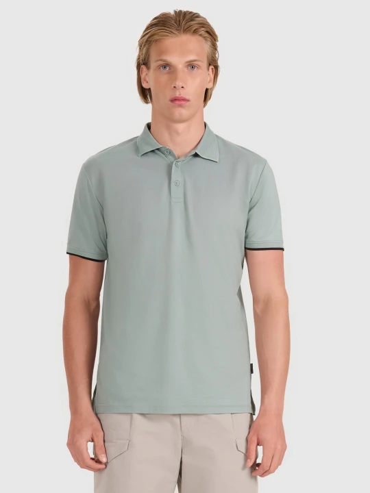 Zdjęcie produktu 4F Koszulka polo regular męska - oliwkowa / khaki M zielony