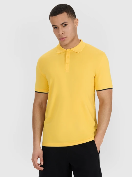 Zdjęcie produktu 4F Koszulka polo regular męska - żółta S