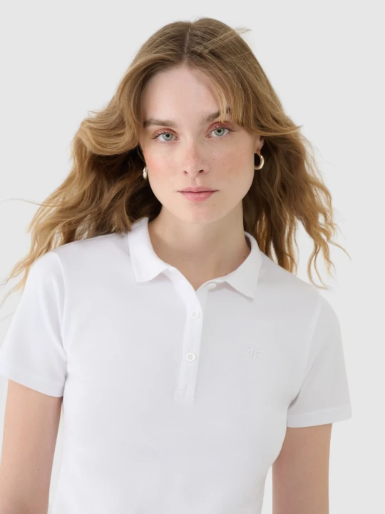 Zdjęcie produktu 4F Koszulka polo slim damska - biała M