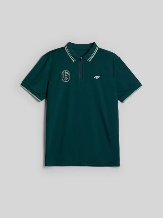 Zdjęcie produktu 4F Koszulka polo tenisowa męska - zielona XXL