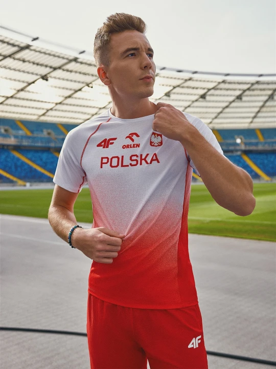 Zdjęcie produktu 4F Koszulka reprezentacji Polski replika męska 4F x PZLA - czerwona XXL