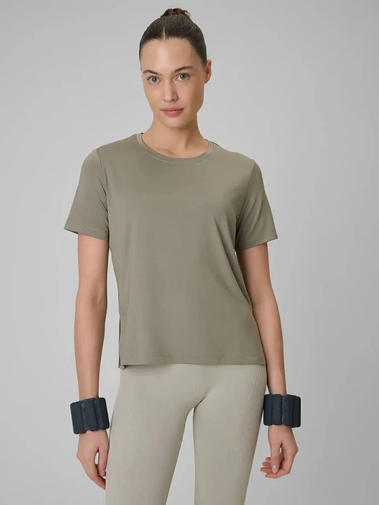 Zdjęcie produktu 4F Koszulka sportowa w kolorze khaki rozmiar: M