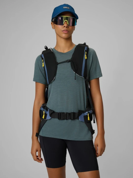 Zdjęcie produktu 4F Koszulka trekkingowa z wełną merino damska - khaki XS zielony