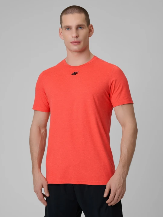 Zdjęcie produktu 4F Koszulka treningowa regular szybkoschnąca męska - czerwona 3XL