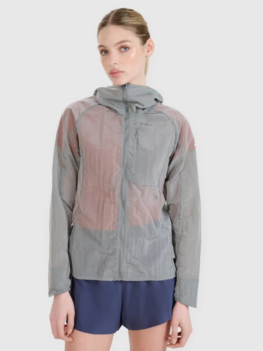 Zdjęcie produktu 4F Kurtka do biegania Ultralight damska - szara XL