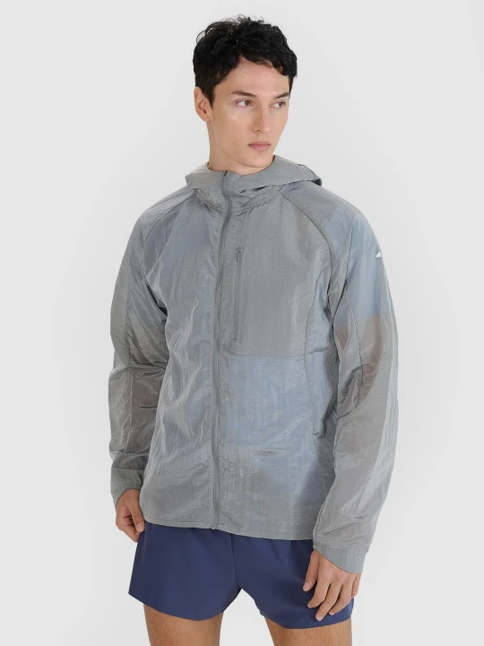 Zdjęcie produktu 4F Kurtka do biegania Ultralight męska - szara S