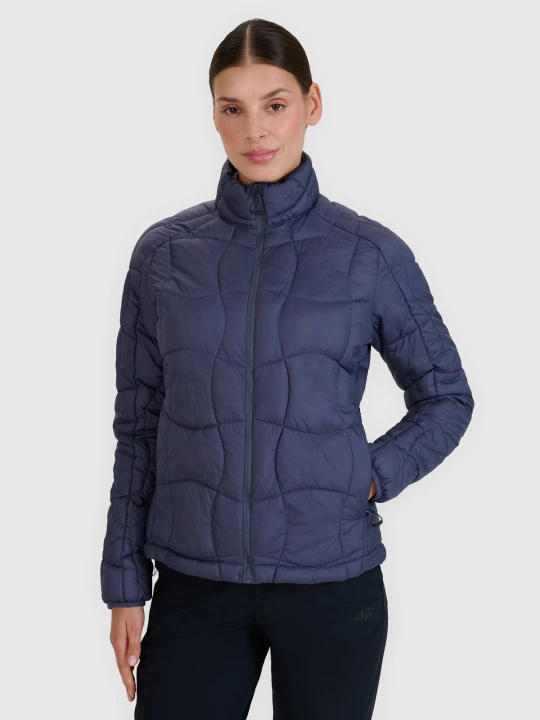 Zdjęcie produktu 4F Kurtka puchowa trekkingowa z wypełnieniem Primaloft Silver damska - szara XS