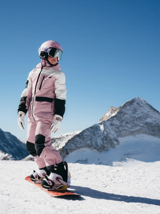 Zdjęcie produktu 4F Kurtka snowboardowa membrana 10000 dziewczęca - różowa 122 (6-7 lat)