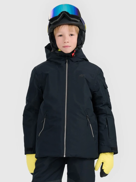 Zdjęcie produktu 4F Kurtka snowboardowa membrana 8000 chłopięca - czarna 140 (9-10 lat)