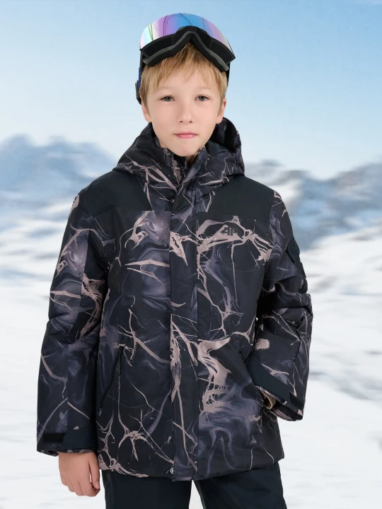 Zdjęcie produktu 4F Kurtka snowboardowa membrana 8000 chłopięca - multikolor 122 (6-7 lat)