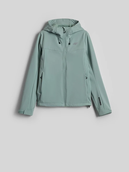 Zdjęcie produktu 4F Kurtka softshell wiatroodporna damska - turkusowy S