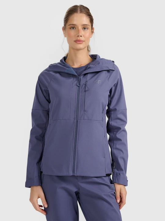 Zdjęcie produktu 4F Kurtka softshell wiatroodporna membrana 10000 damska - granatowa XS