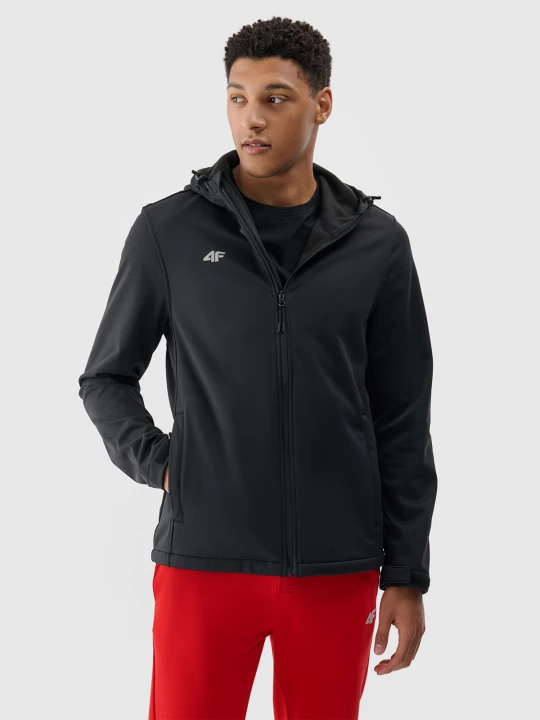 Zdjęcie produktu 4F Kurtka softshell wiatroodporna membrana 5 000 męska - czarna XL