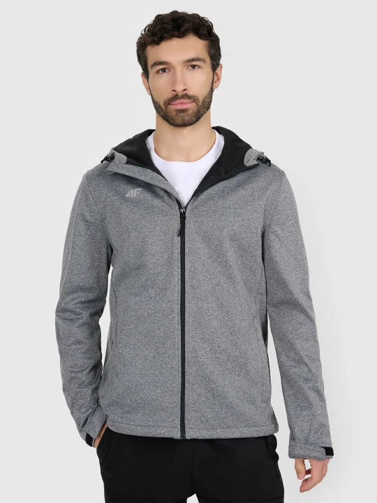 Zdjęcie produktu 4F Kurtka softshell wiatroodporna membrana 5 000 męska - szara 3XL