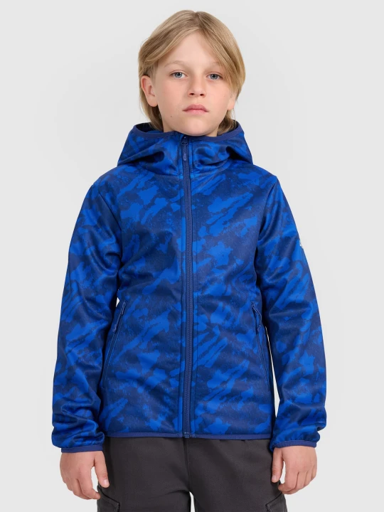 Zdjęcie produktu 4F Kurtka softshell wiatroodporna membrana 5000 chłopięca - multikolor 122 (6-7 lat)