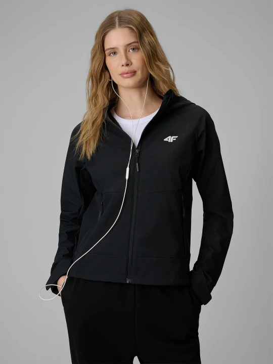 Zdjęcie produktu 4F Kurtka softshell wiatroodporna membrana 5000 damska - czarna XL