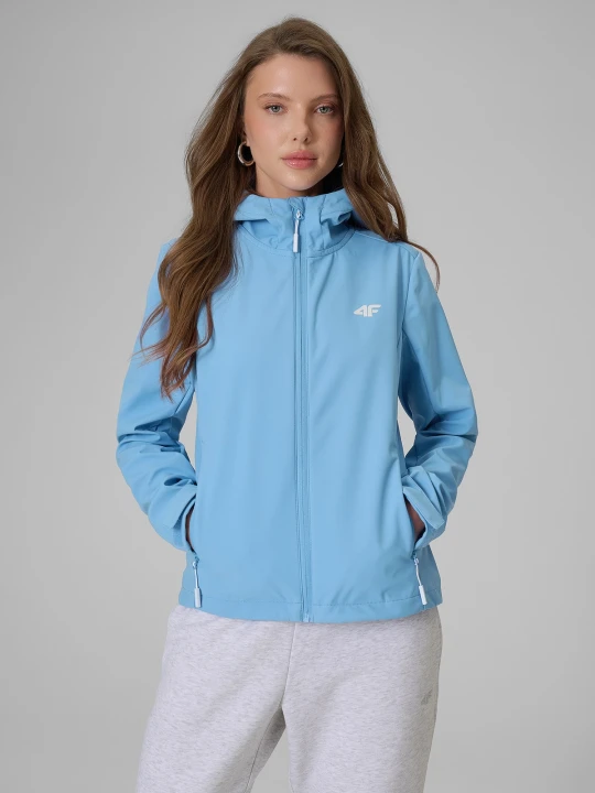 Zdjęcie produktu 4F Kurtka softshell wiatroodporna membrana 5000 damska - niebieska XS