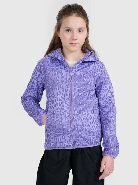 Zdjęcie produktu 4F Kurtka softshell wiatroodporna membrana 5000 dziewczęca - multikolor 128 (7-8 lat)