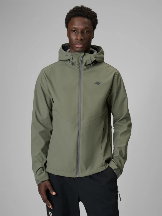 Zdjęcie produktu 4F Kurtka softshell wiatroodporna membrana 5000 męska - khaki 3XL zielony