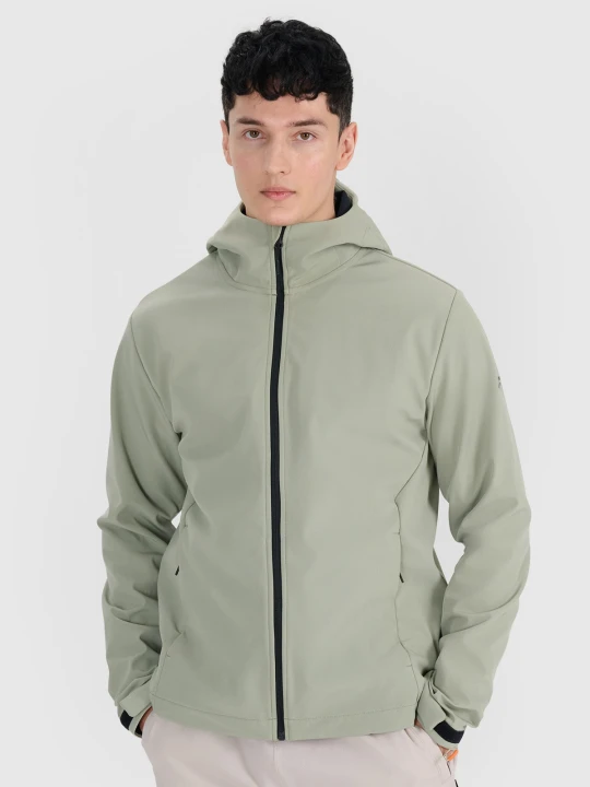 Zdjęcie produktu 4F Kurtka softshell wiatroodporna membrana 5000 męska - oliwkowa / khaki XXL zielony