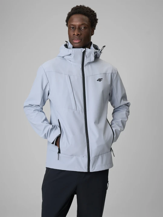 Zdjęcie produktu 4F Kurtka softshell wiatroodporna membrana 5000 męska - szara XXL