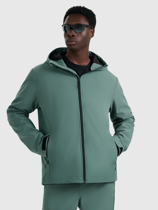 Zdjęcie produktu 4F Kurtka softshell wiatroodporna membrana 5000 męska - zielona M