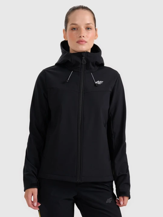 Zdjęcie produktu 4F Kurtka softshell wiatroodporna membrana 8000 damska - czarna XS