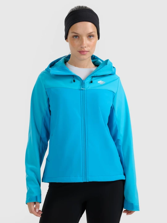 Zdjęcie produktu 4F Kurtka softshell wiatroodporna membrana 8000 damska - niebieska M
