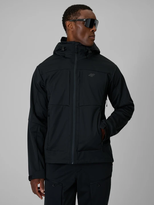 Zdjęcie produktu 4F Kurtka softshell wiatroodporna membrana 8000 męska - czarna XL