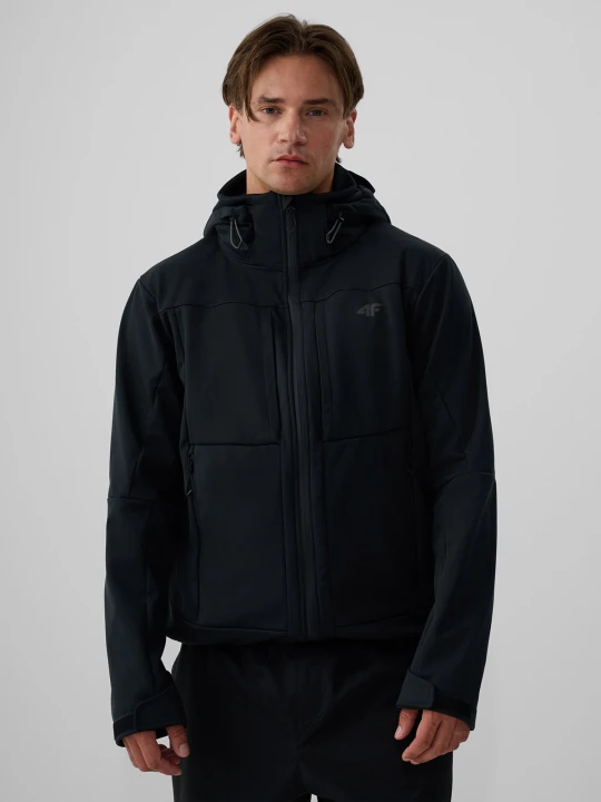 Zdjęcie produktu 4F Kurtka softshell wiatroodporna membrana 8000 męska - czarna 3XL