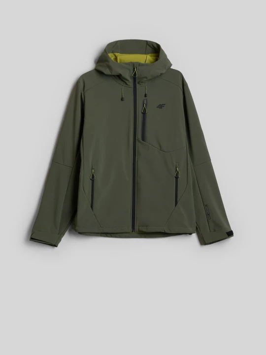 Zdjęcie produktu 4F Kurtka softshell wiatroodporna membrana 8000 męska - khaki XL zielony