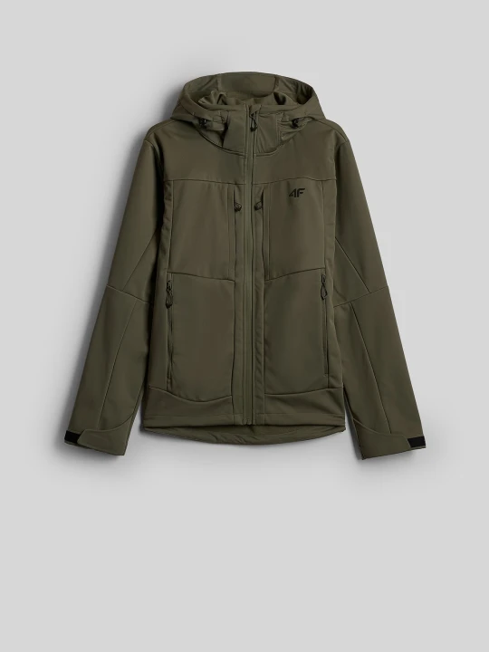 Zdjęcie produktu 4F Kurtka softshell wiatroodporna membrana 8000 męska - khaki S zielony