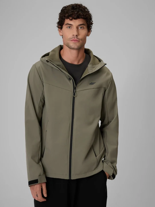 Zdjęcie produktu 4F Kurtka softshell wiatroodporna membrana 8000 męska - oliwkowa XL zielony