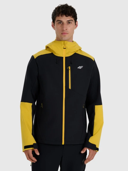 Zdjęcie produktu 4F Kurtka softshell wiatroodporna membrana 8000 męska - żółta M