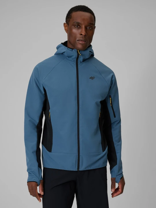 Zdjęcie produktu 4F Kurtka softshell wiatroodporna męska - granatowa XXL