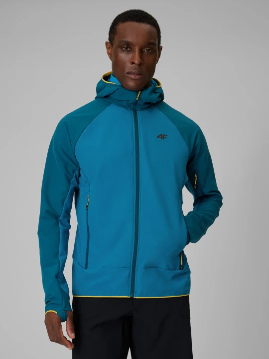 Zdjęcie produktu 4F Kurtka softshell wiatroodporna męska - niebieska XXL