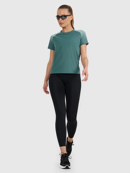 Zdjęcie produktu 4F Legginsy do biegania szybkoschnące damskie - czarne XS