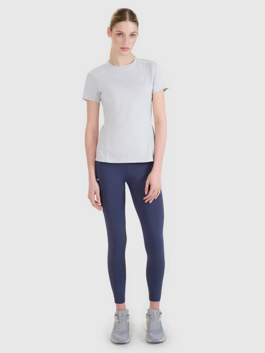 Zdjęcie produktu 4F Legginsy do biegania szybkoschnące damskie - szare S
