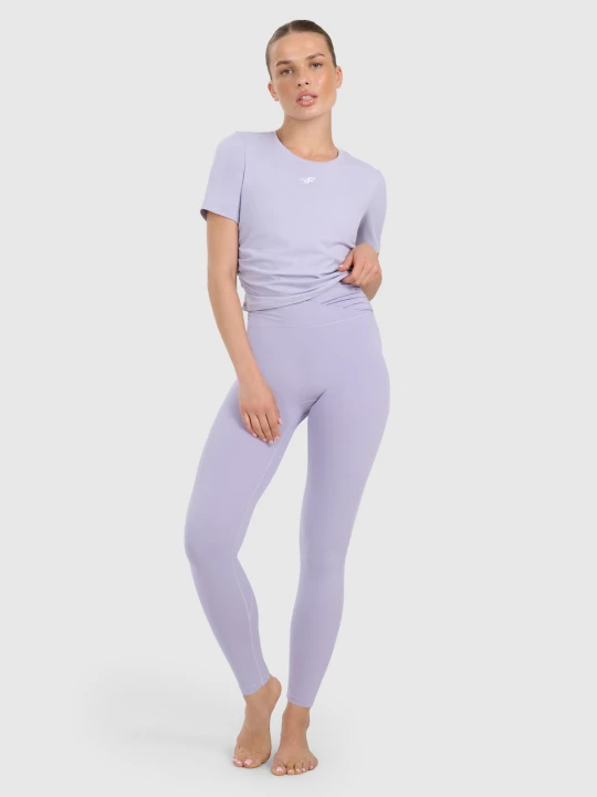 Zdjęcie produktu 4F Legginsy do jogi i pilatesu szybkoschnące damskie - niebieskie L