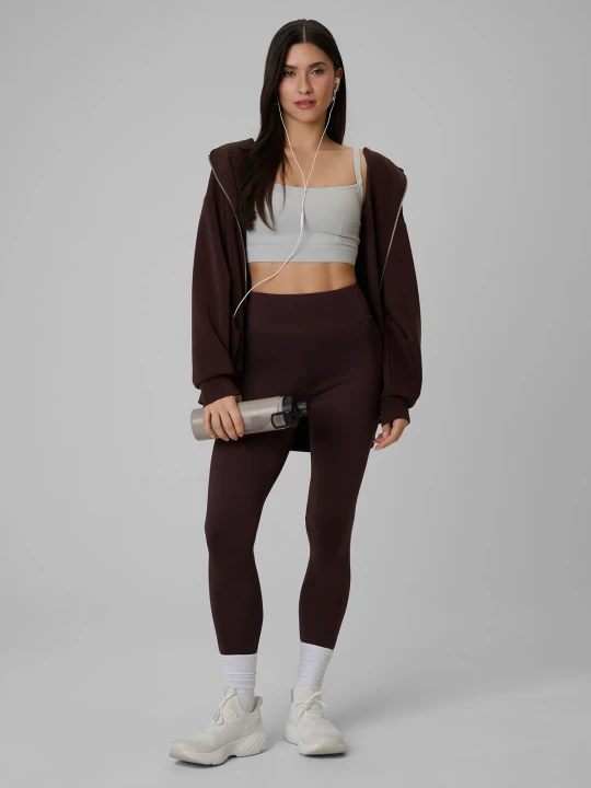 Zdjęcie produktu 4F Legginsy dzianinowe damskie - brązowe XL