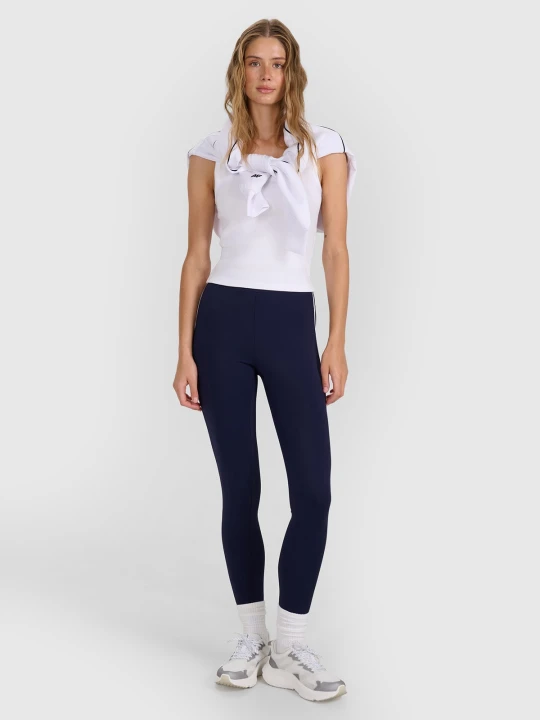 Zdjęcie produktu 4F Legginsy dzianinowe damskie - granatowe XL