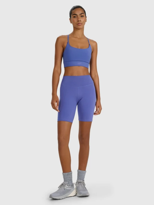 Zdjęcie produktu 4F Legginsy kolarki treningowe damskie - granatowe S