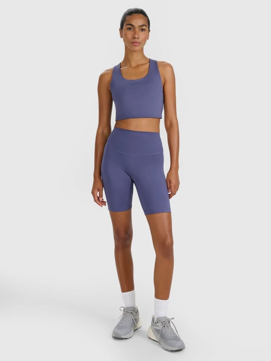 Zdjęcie produktu 4F Legginsy kolarki treningowe damskie - granatowe XS