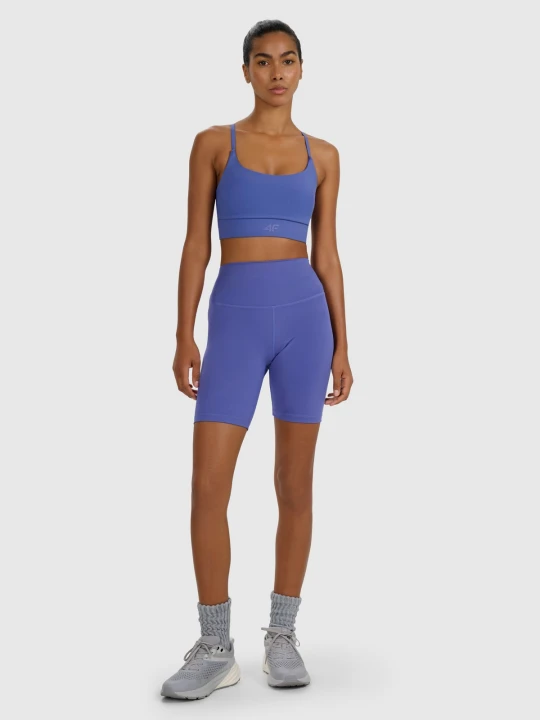 Zdjęcie produktu 4F Legginsy kolarki treningowe damskie - granatowe S